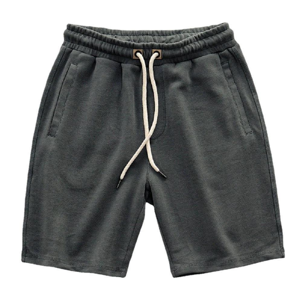 Men's Japanese-style Retro Knitted Loose Shorts by GJG Denim