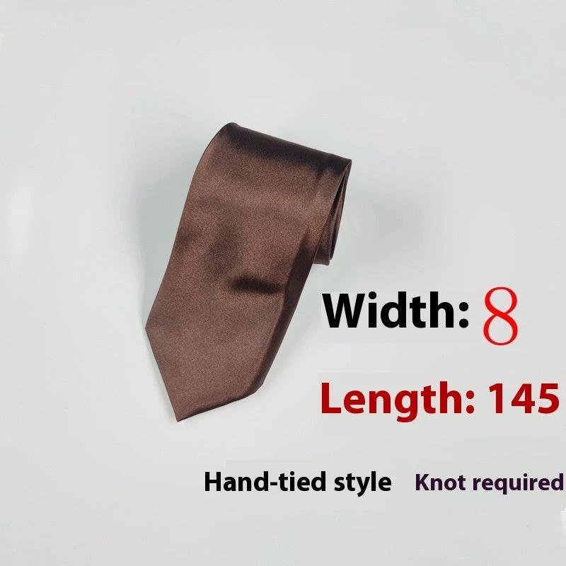 Men's 8cm Plain Suit Tie by GJG Denim