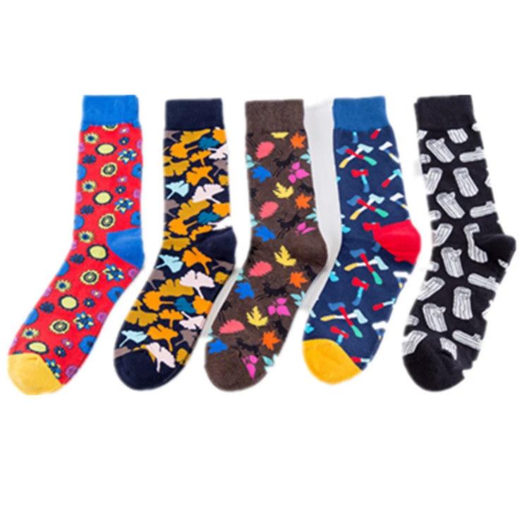 Men's Skateboarding Personality Series Socks by GJG Denim