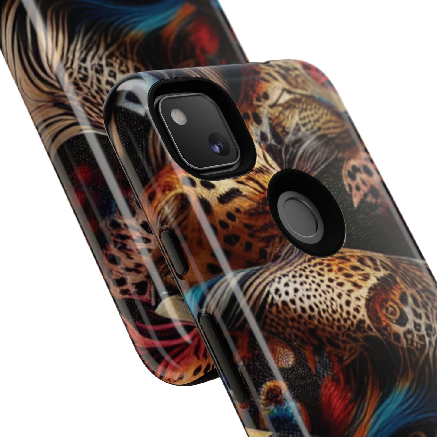 Stylish Tough Phone Case with Elegant Black and Gold Design by Printify