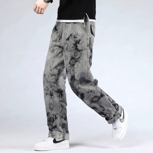 Loose Plus Size Plus Size Skateboarding Pants by GJG Denim