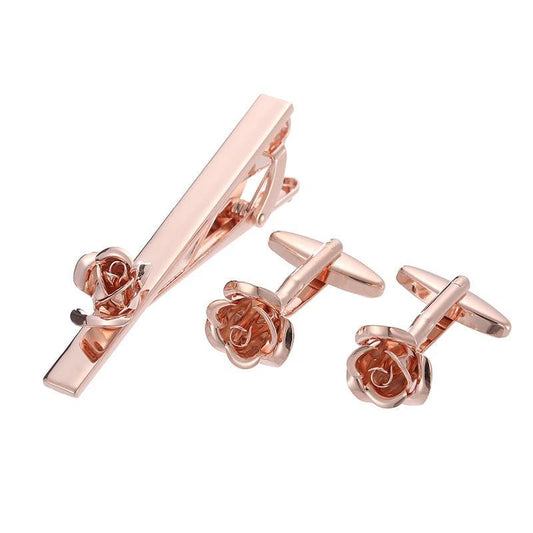Men's Tie Clip and Cufflinks Set by GJG Denim