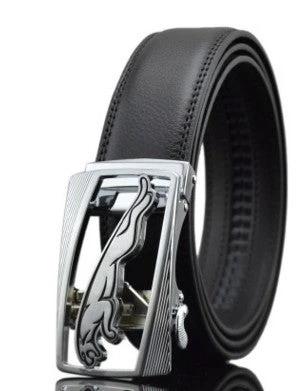 Men's Automatic Buckle Leather Belts by GJG Denim