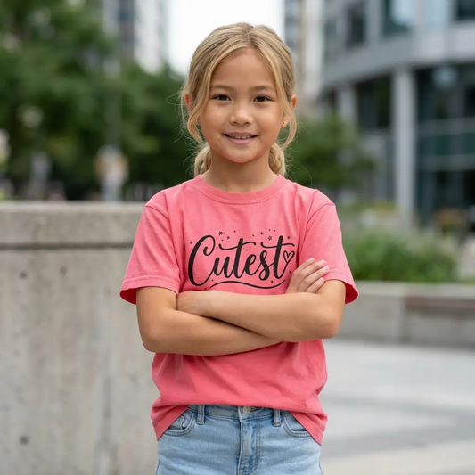 Cutest Kids T‑Shirt — Youth “Cutest” Graphic Tee by Printify