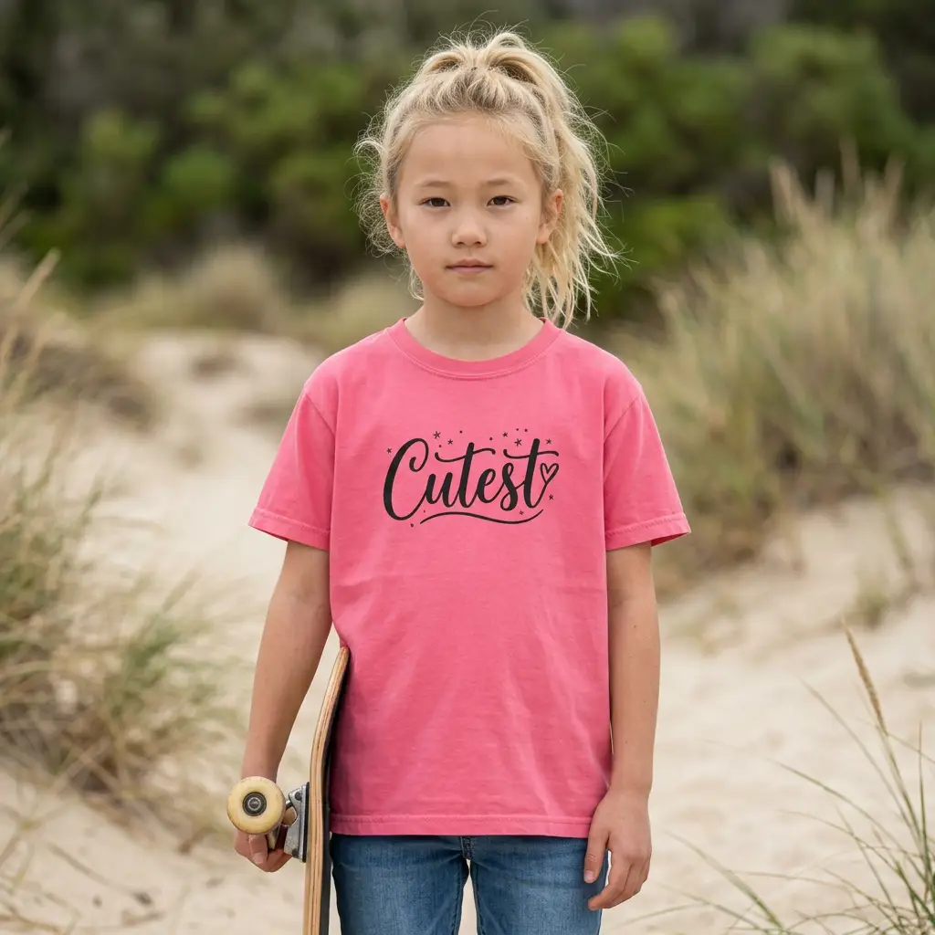 Cutest Kids T‑Shirt — Youth “Cutest” Graphic Tee by Printify