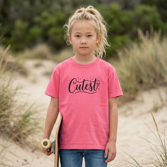 Cutest Kids T‑Shirt — Youth “Cutest” Graphic Tee by Printify