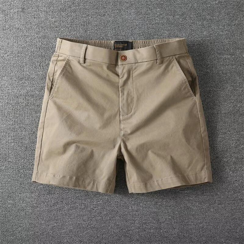 Men's Casual Slim Fit Straight Cargo Shorts by GJG Denim