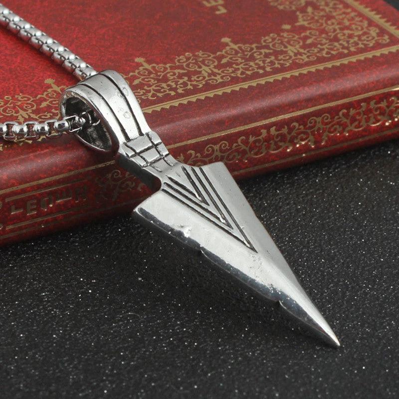 Triangle Arrow Retro Necklace For Men by GJG Denim