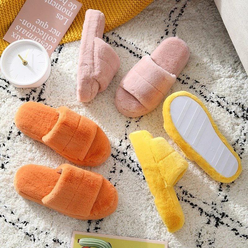 Indoor plush slippers by GJG Denim