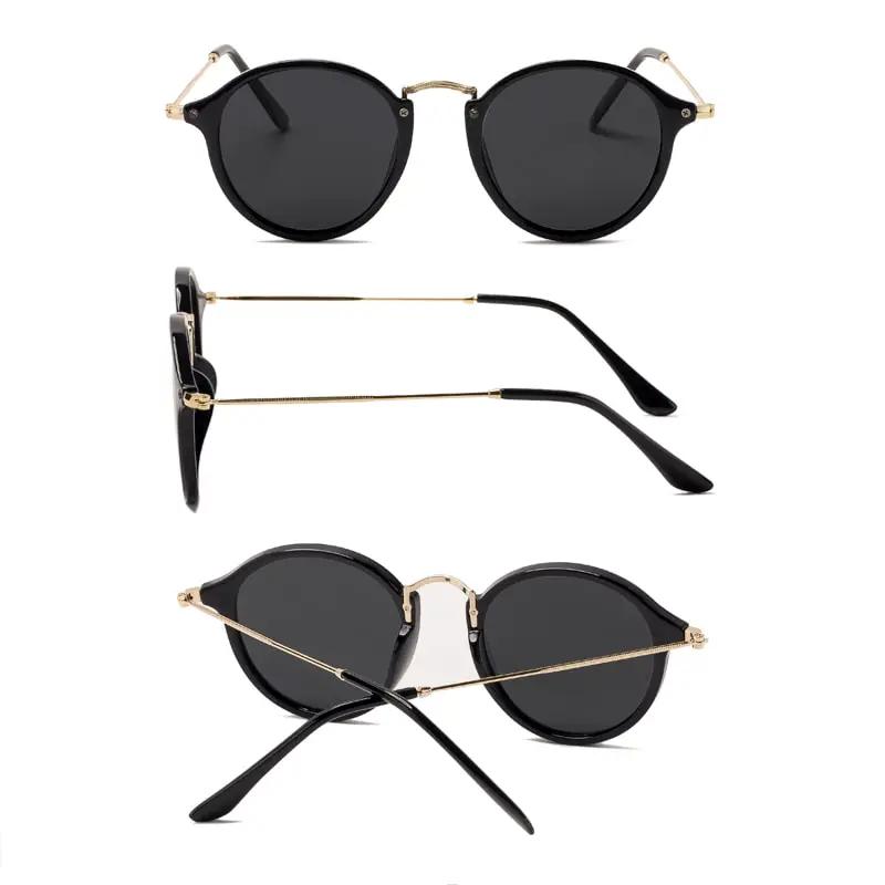 Round Metal Sunglasses For Men by GJG Denim