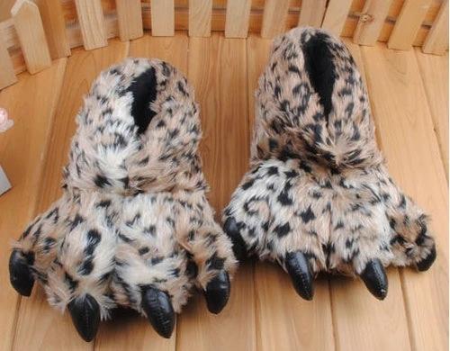 Warm Leopard Slippers by GJG Denim