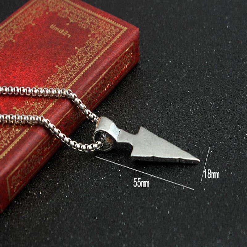 Triangle Arrow Retro Necklace For Men by GJG Denim