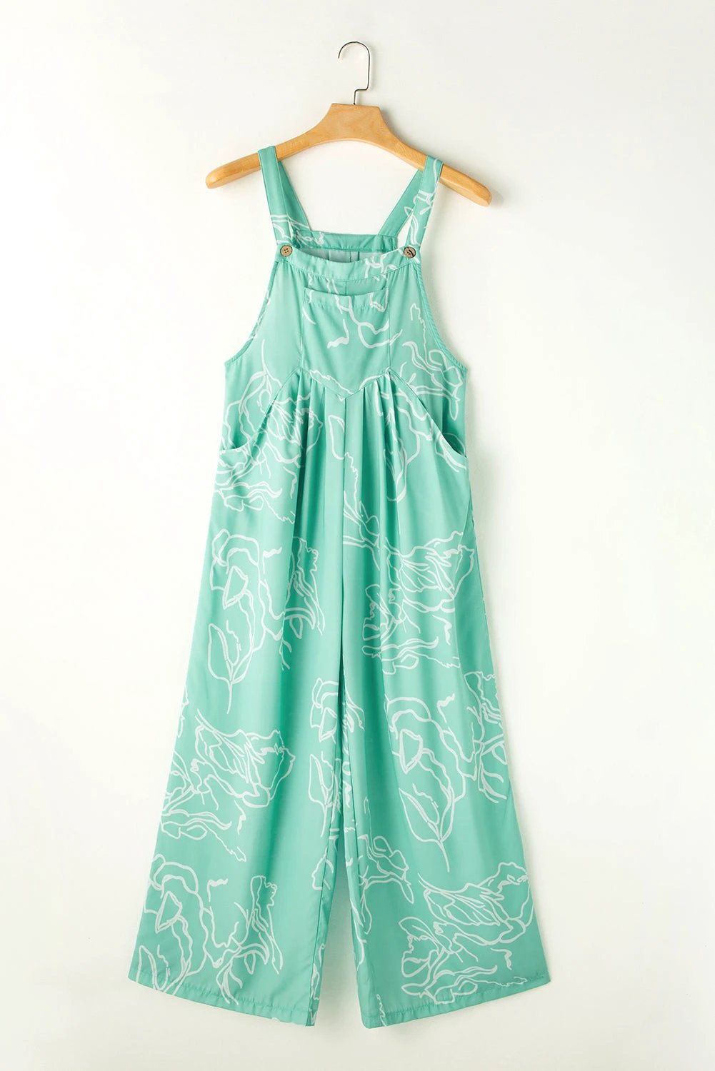 Printed Wide Strap Jumpsuit by Lady Ros