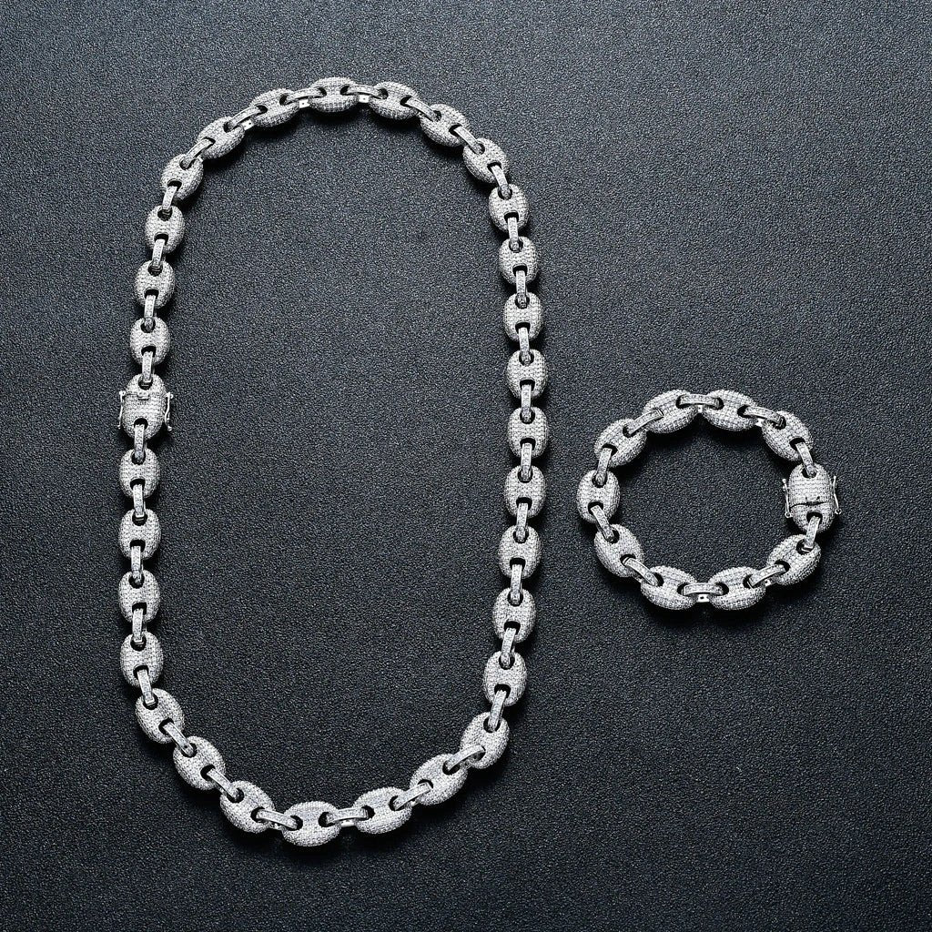 Men's Chain (16 inch, 18 inch, 20 inch, 22 inch, 24 inch) Bracelet (7 inch, 8 inch) by GJG Denim