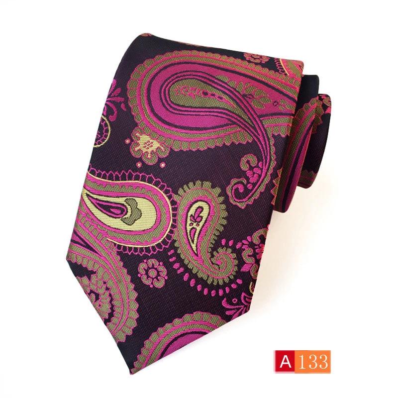 Men's Casual Formal Wear Polyester Jacquard Tie by GJG Denim