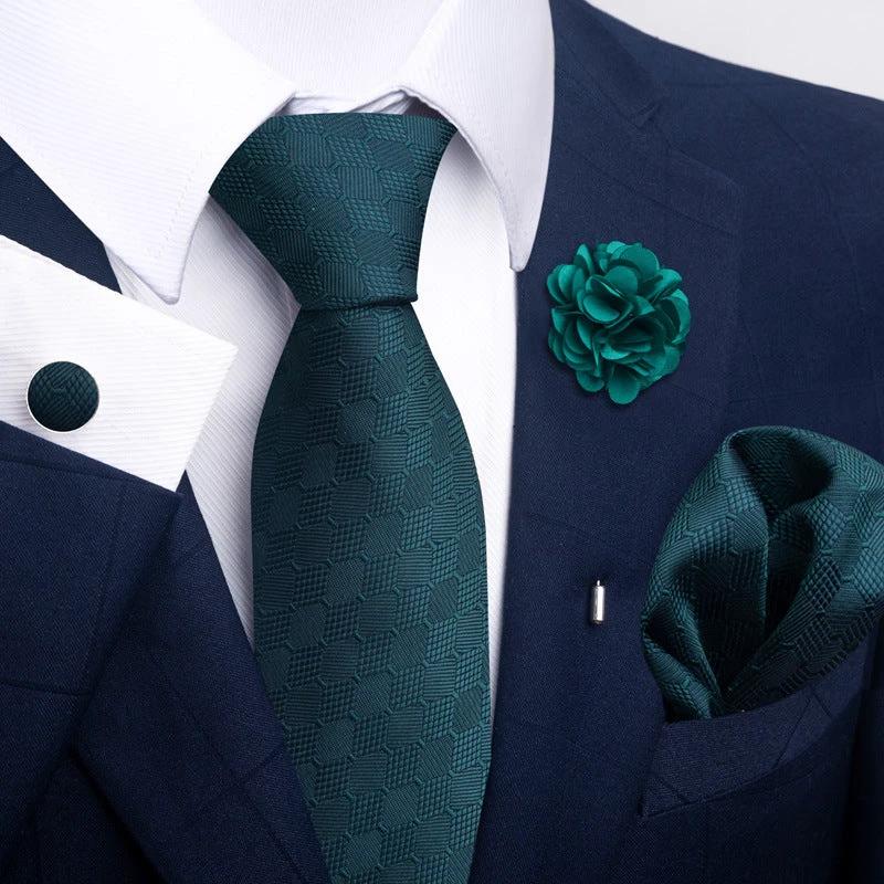 Men's Tie and Pocket Square Combo by GJG Denim
