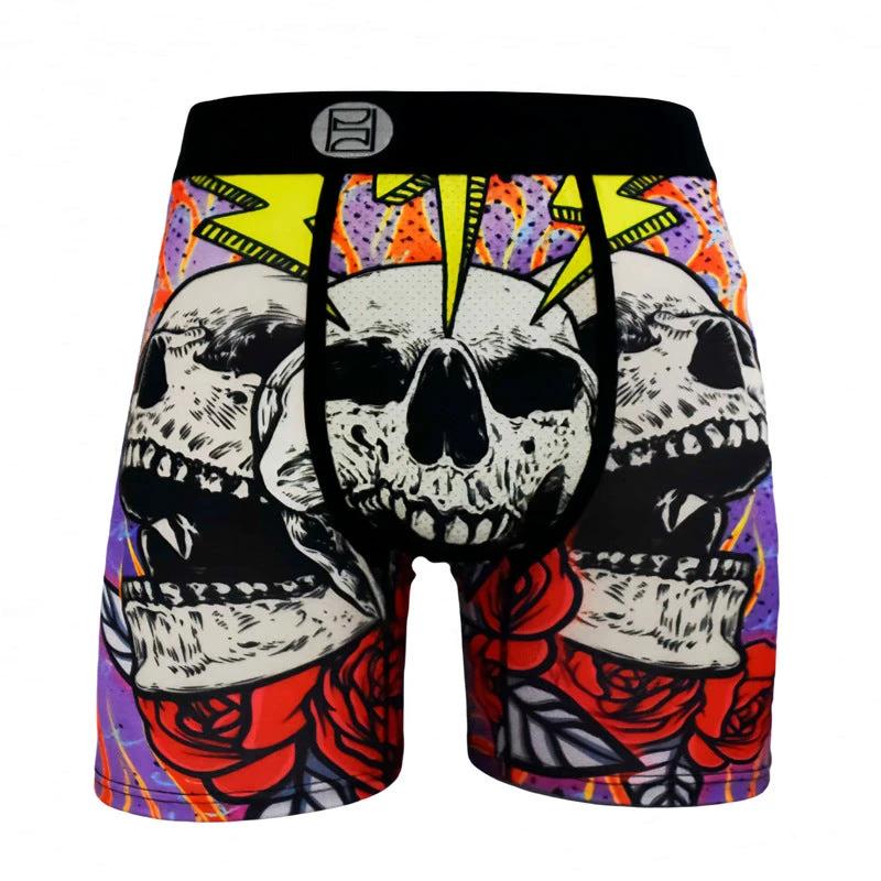 Cartoon Printed Quick-dry Men's Sports Fitness Extended Underwear by GJG Denim