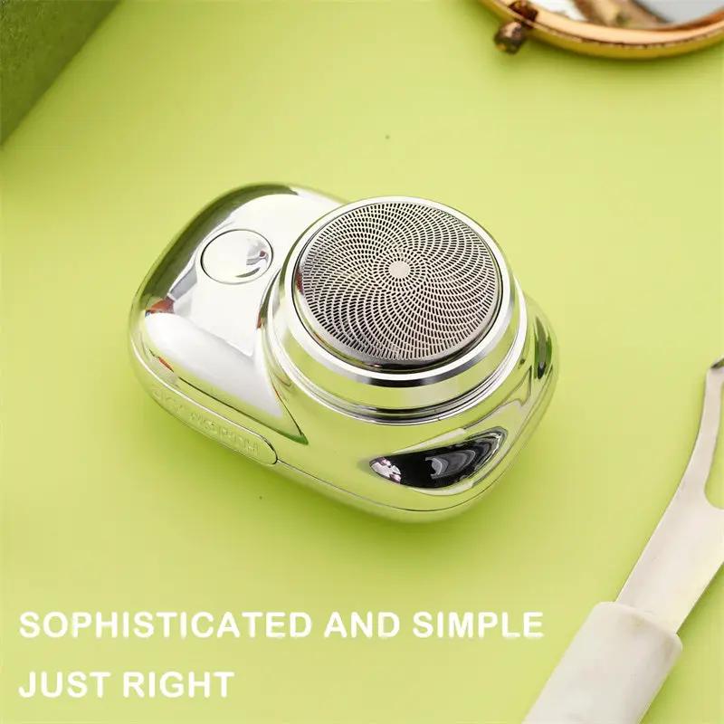 Mini Portable Face Cordless Shavers Rechargeable USB Electric Shaver Wet & Dry Painless Small Size Machine Shaving For Men by GJG Denim