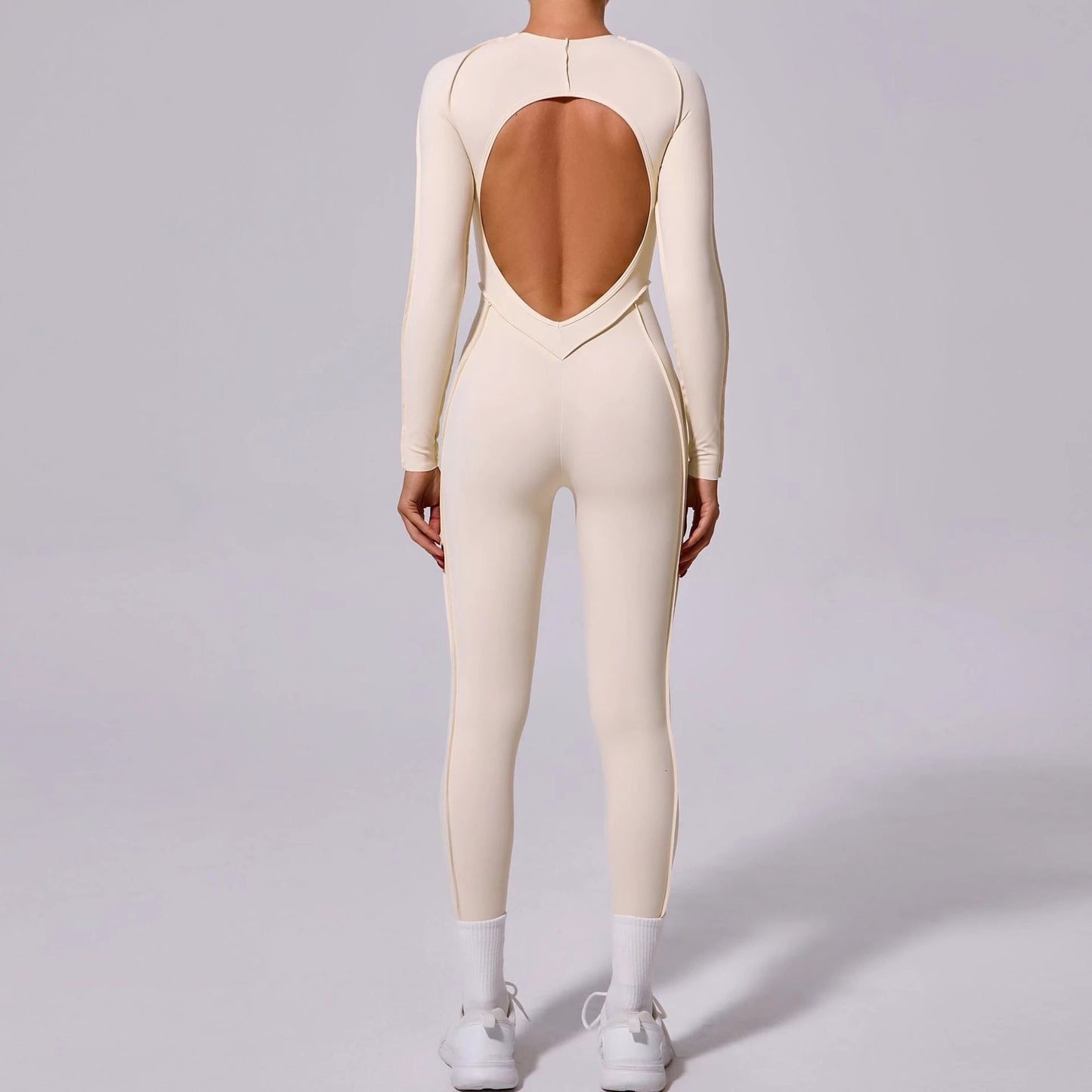 New Winter One-piece Sports Yoga Jumpsuit Backless Tight Jumpsuit by GJG Denim