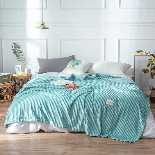 Flannel Solid Blanket by GJG Denim