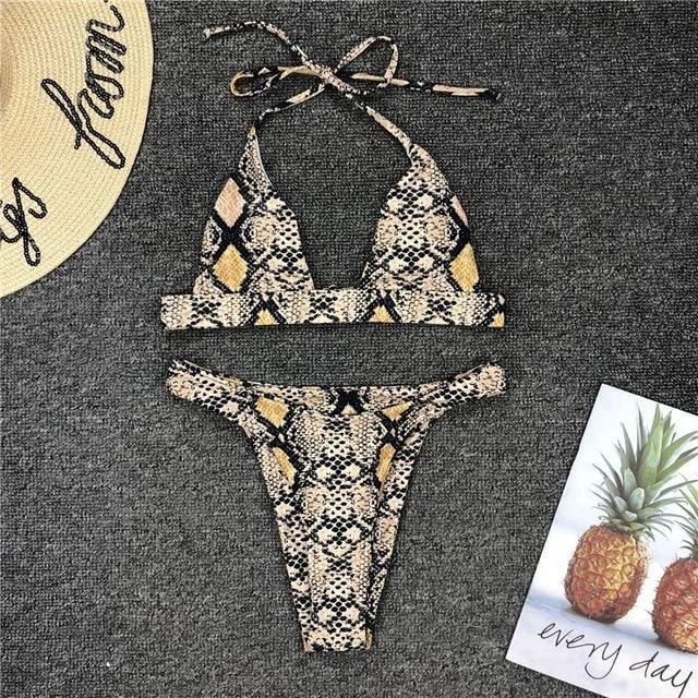 Split swimsuit by GJG Denim