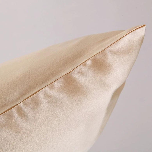 Pillowcase Satin Solid Color Simulation Silk Single Pillowcase Ice Silk Pillowcase by GJG Denim
