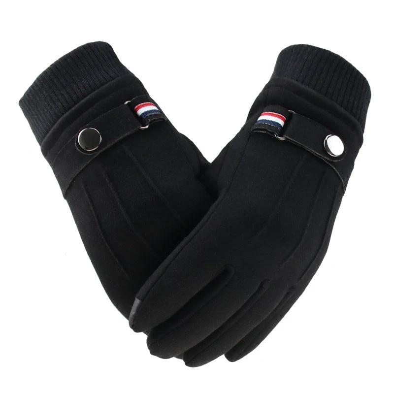 Suede Winter Men's Gloves by GJG Denim