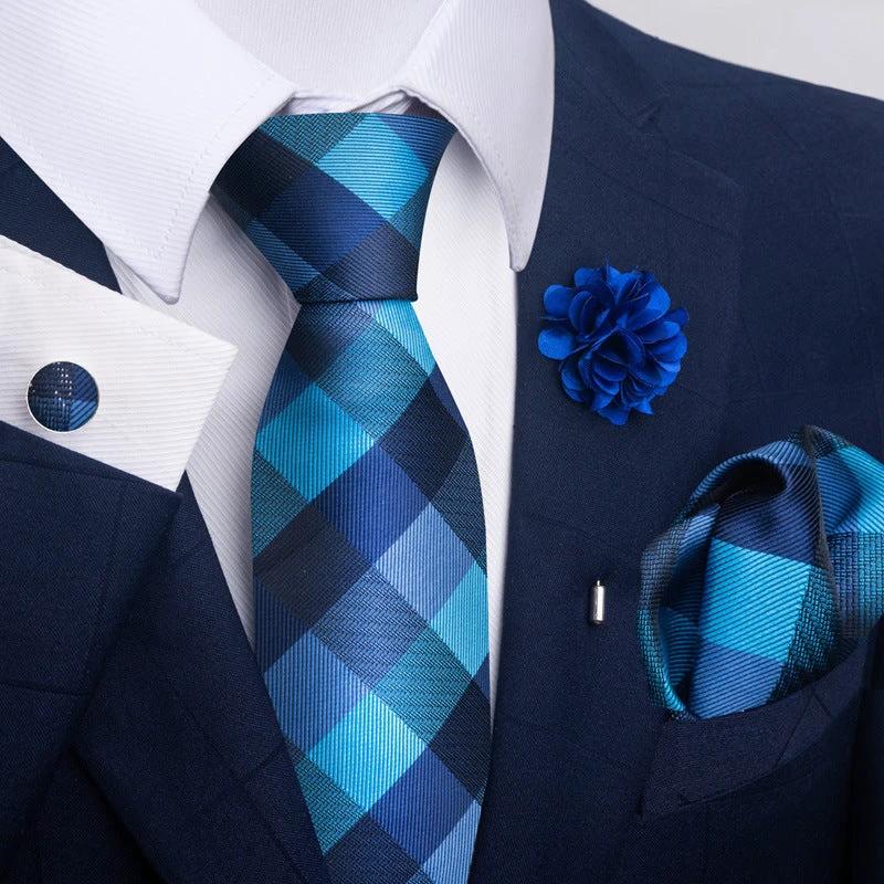 Men's Tie and Pocket Square Combo by GJG Denim