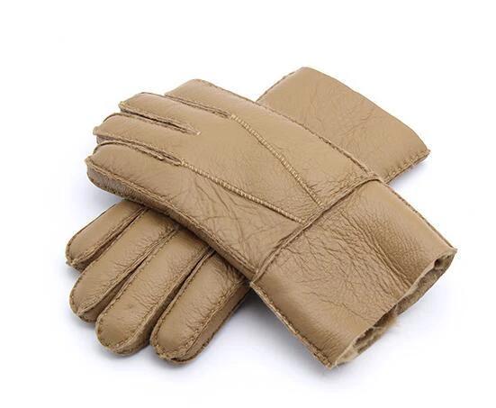 Men's Sheepskin Fur Gloves by GJG Denim