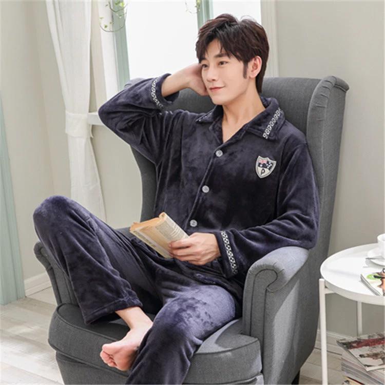 Men's Warm Casual Pajamas by GJG Denim