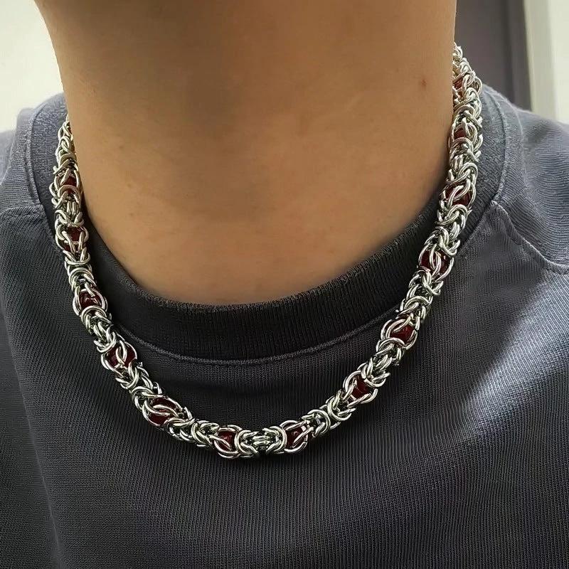 Sapphire Splice Necklace For Men by GJG Denim