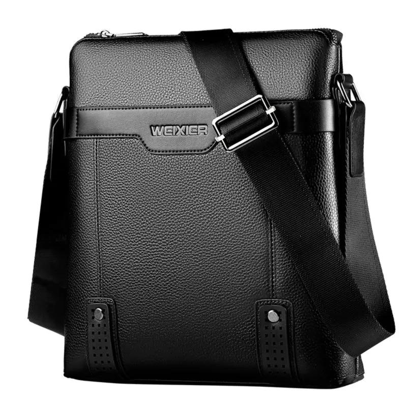 Fashion PU Leather Messenger Bag For Men by GJG Denim