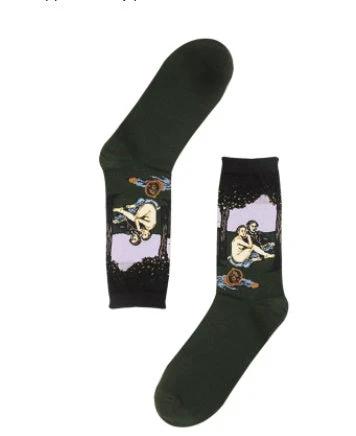 Mid Length Casual Versatile Cotton Men's Socks by GJG Denim