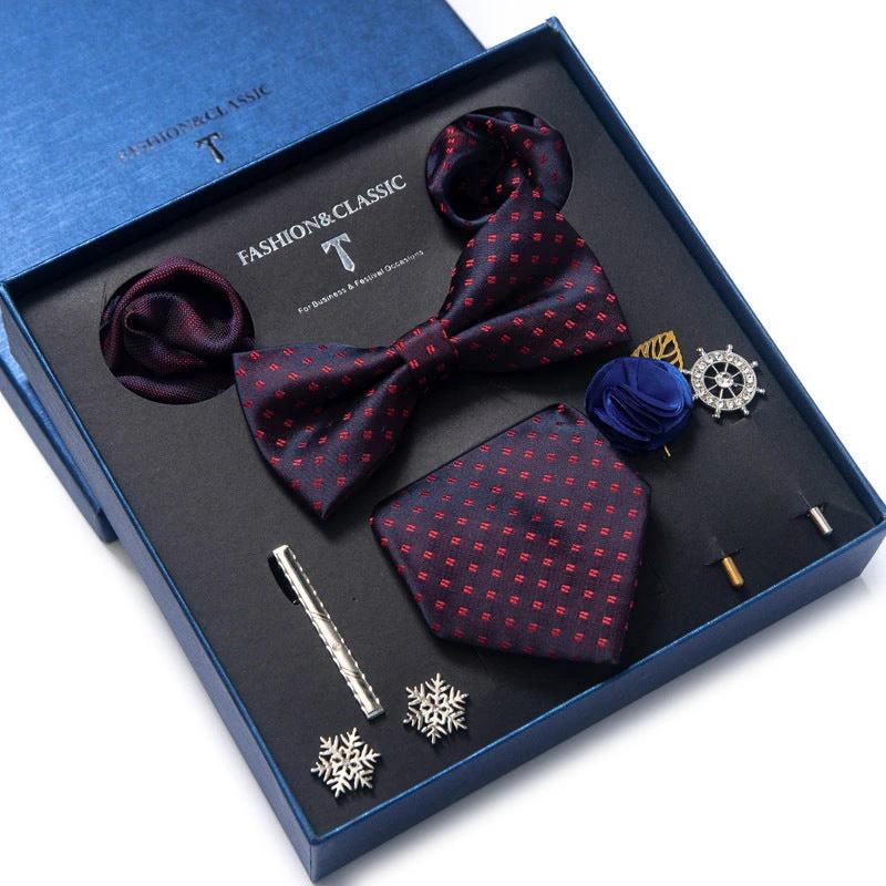 Men's 8-piece Tie Set by GJG Denim