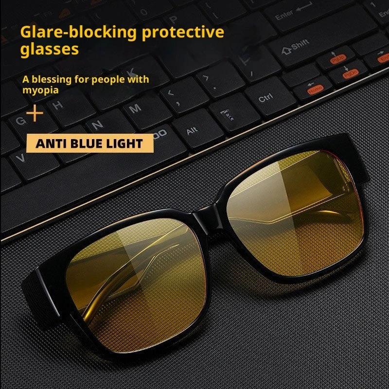 Night Vision Glasses For Driving At Night To Prevent High Beams For Men by GJG Denim