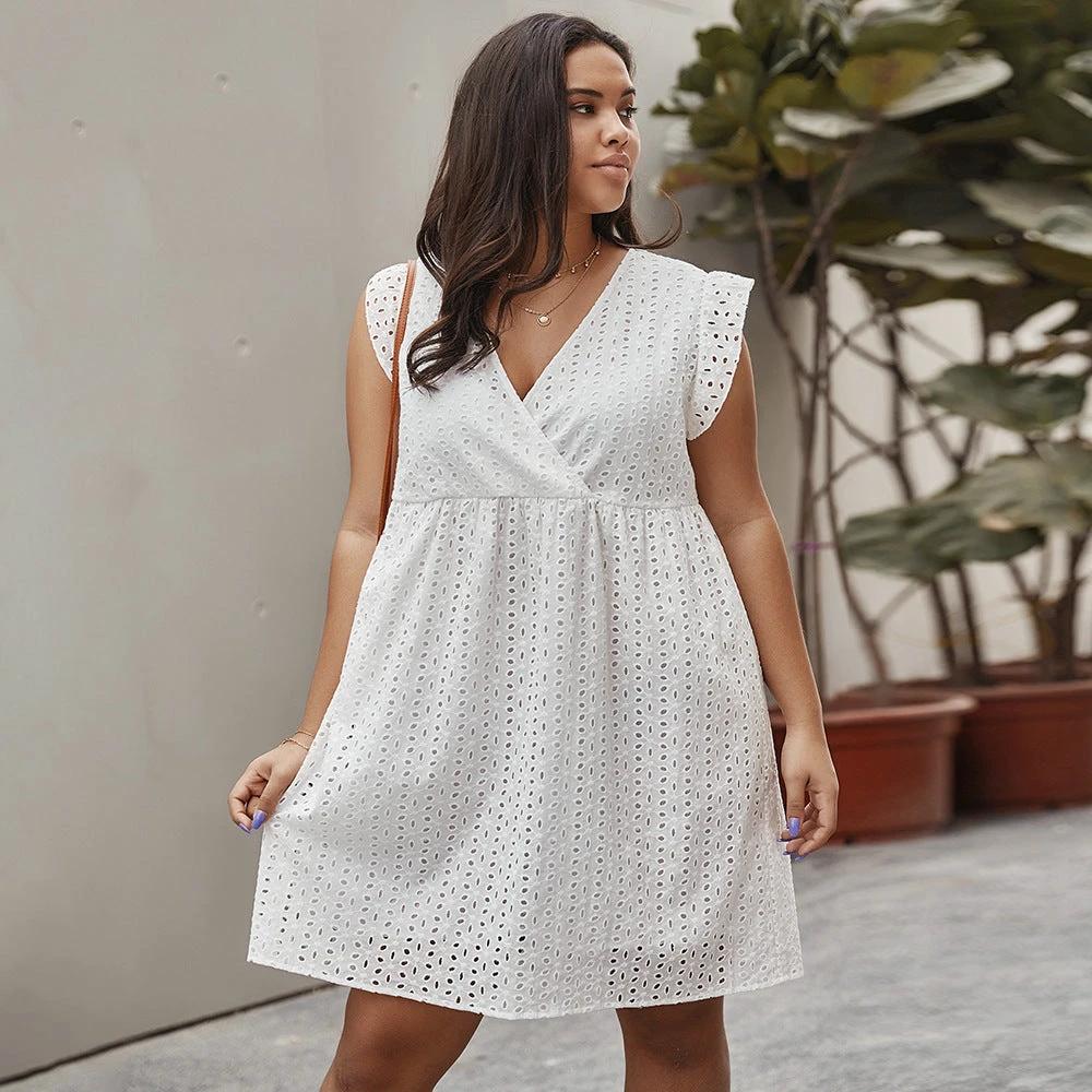 Summer plus size cutout dress by GJG Denim