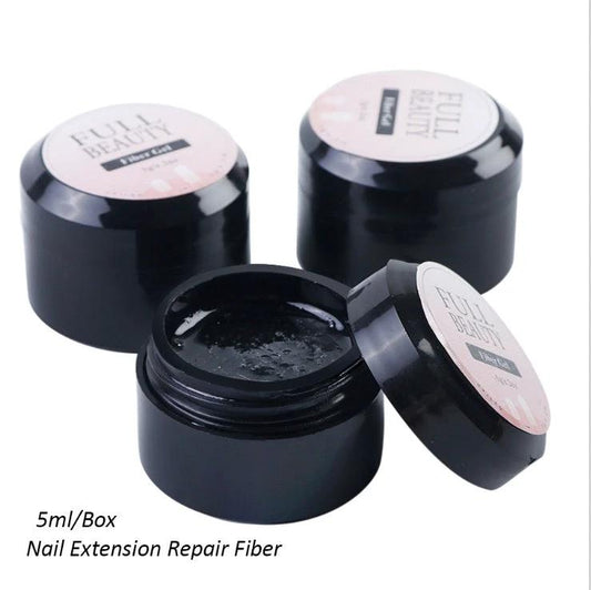Creacked Repair Glue Nail Fiber Silk Extension Gel Fiberglass Poly UV Builder Gel Polish Manicure Art Prolonged Tool by GJG Denim