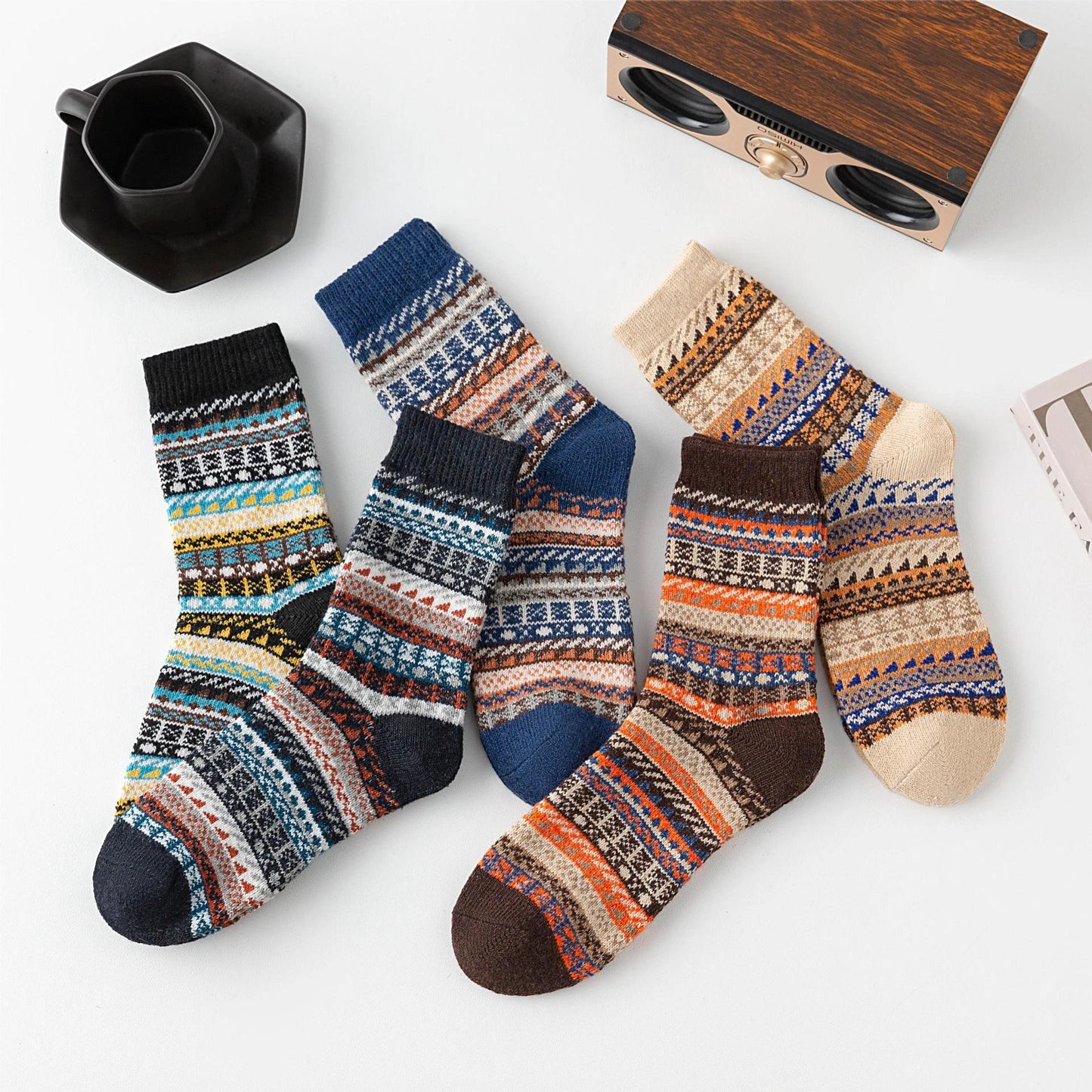 Men's Socks Vintage Style Wool Socks by GJG Denim