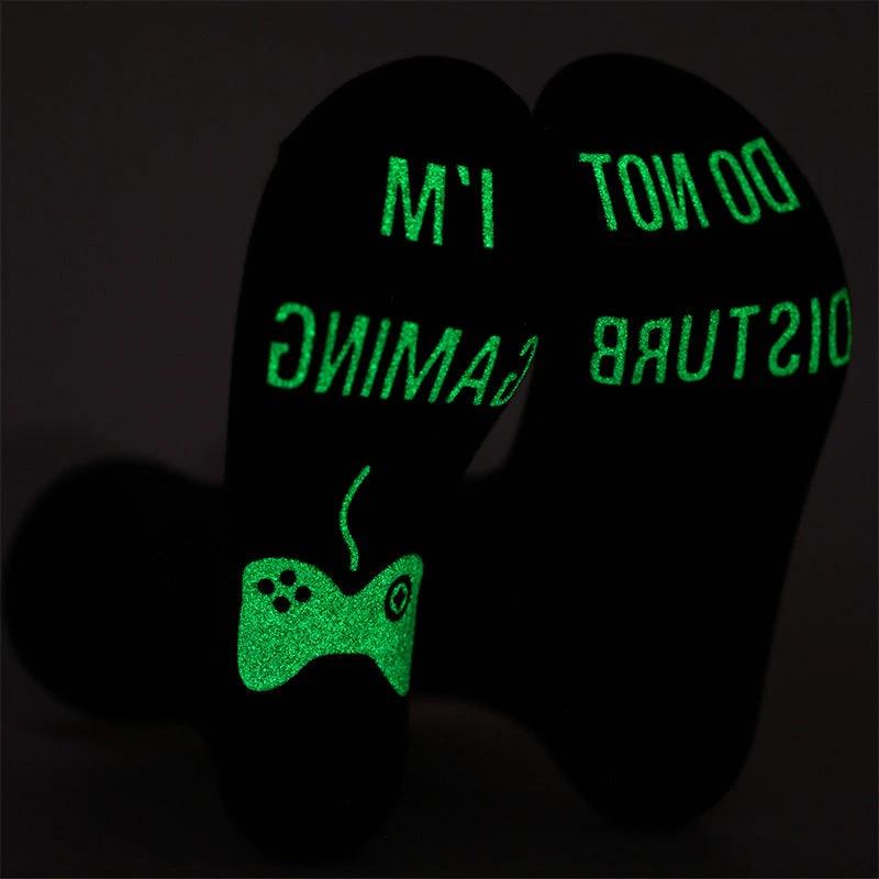 Men's Pure Cotton "I'm Gaming Do Not Disturb" Socks by GJG Denim