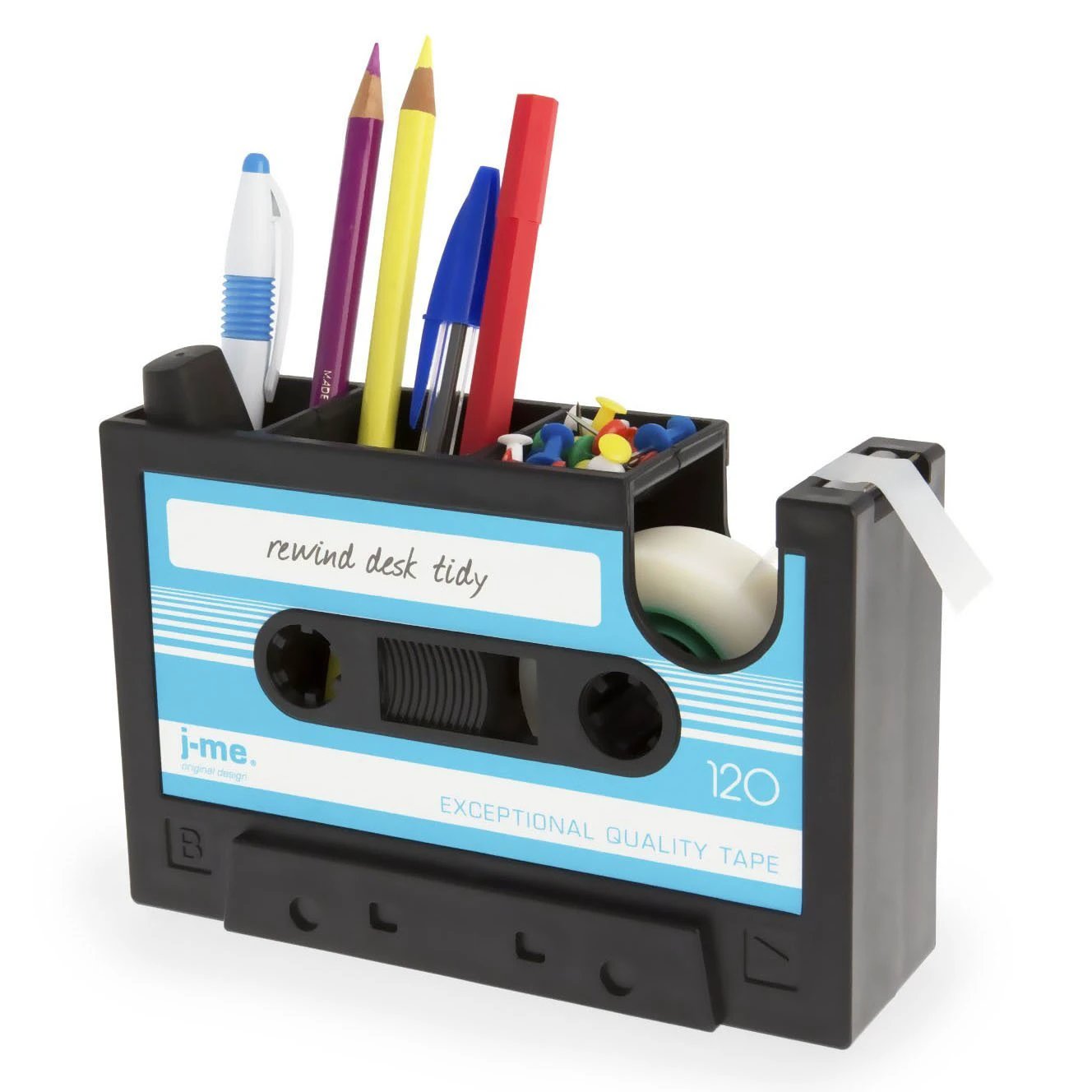 Cassette Tape Dispenser Pen/Pencil Holder by GJG Denim