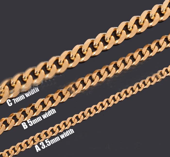 Stainless Steel Six-sidded Keel Chain For Men by GJG Denim