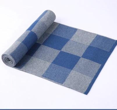 Men's Wool Plaid Scarf by GJG Denim