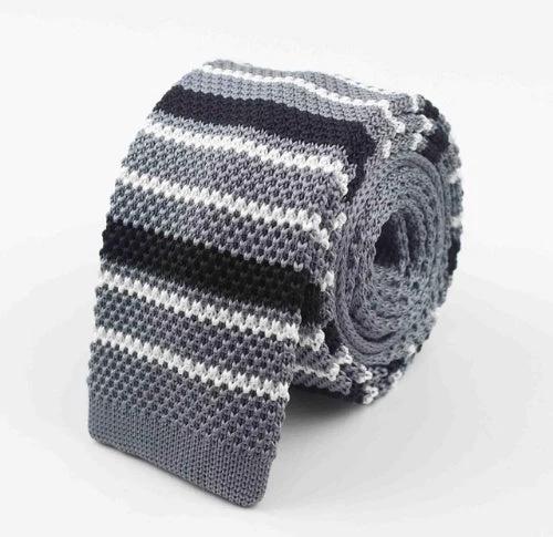 Men's Knitted Leisure Striped Ties by GJG Denim