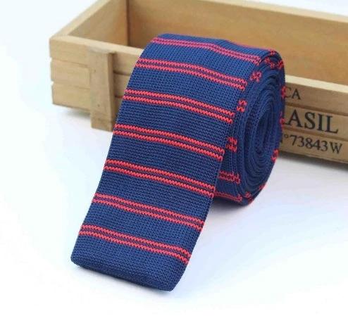Men's Knitted Leisure Striped Ties by GJG Denim