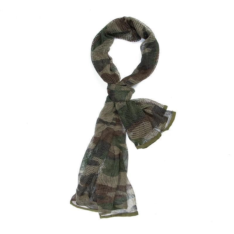 Men's Long Camouflage Multi-purpose Breathable Outdoor Scarf by GJG Denim