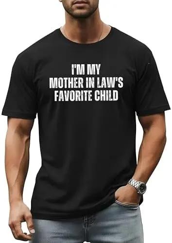 Men's Humorous Letter-Print Fashion Short-Sleeve T-shirt by GJG Denim