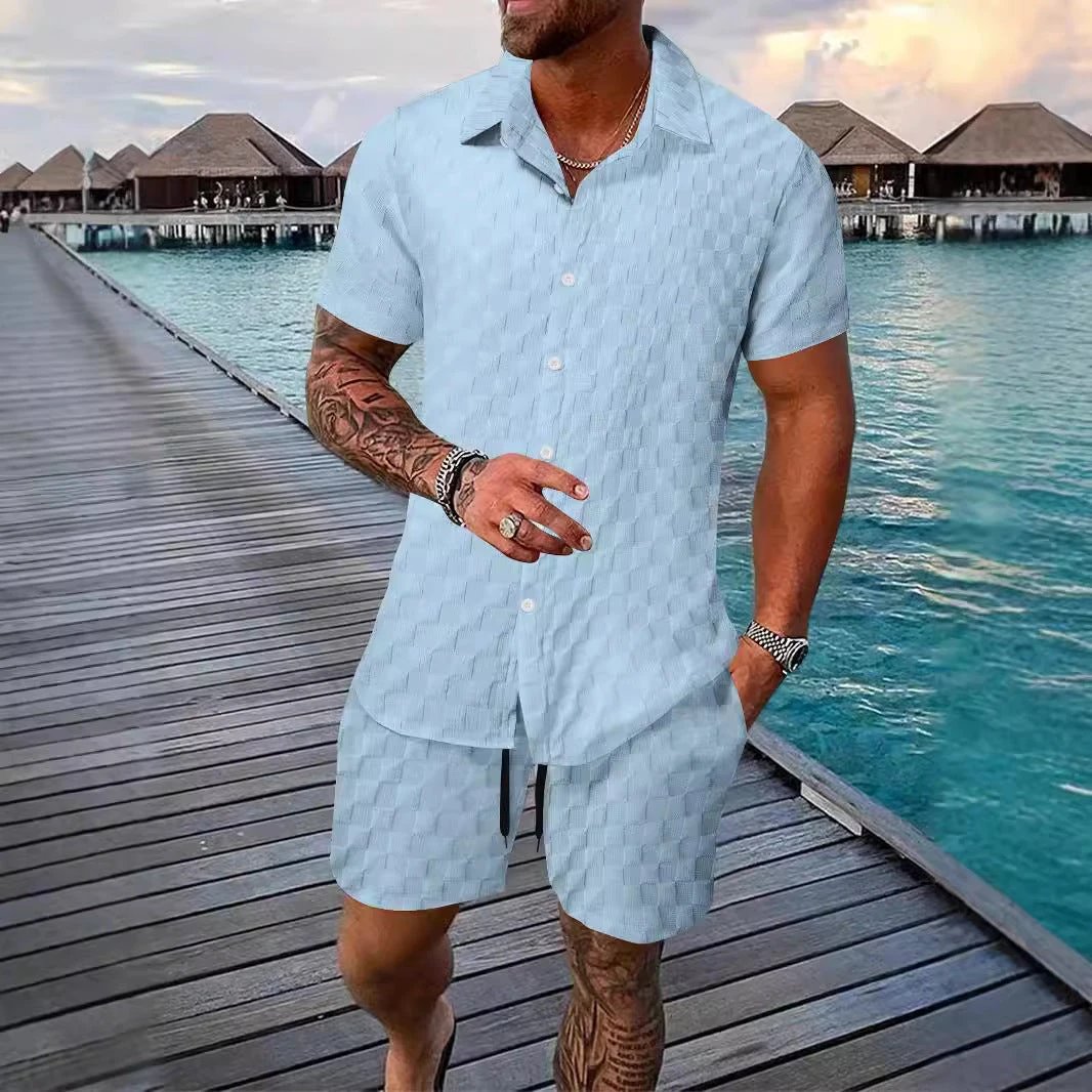 Men's Chemical Fiber Casual Suit by GJG Denim