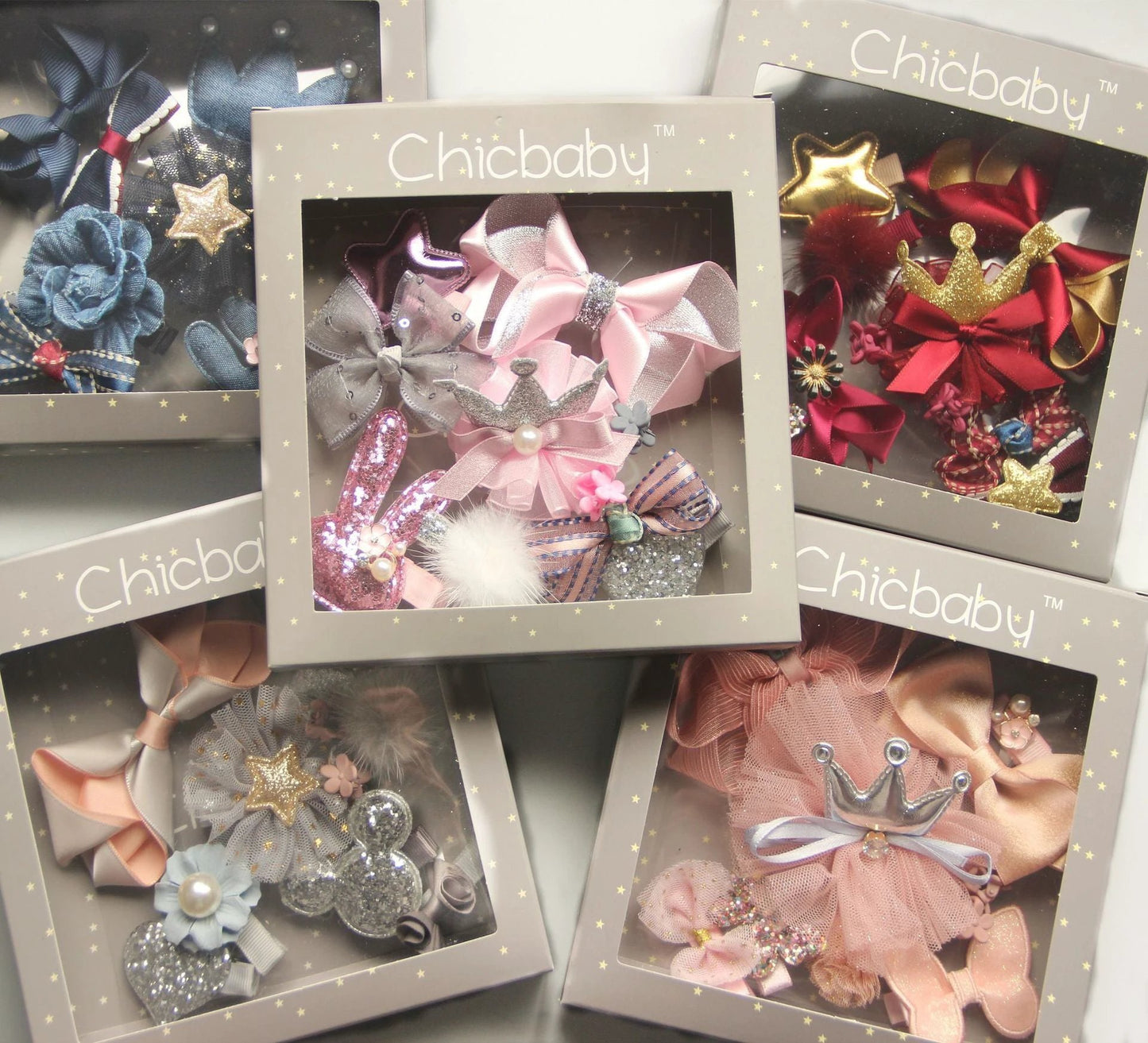 Baby baby headwear set Christmas gift box by GJG Denim