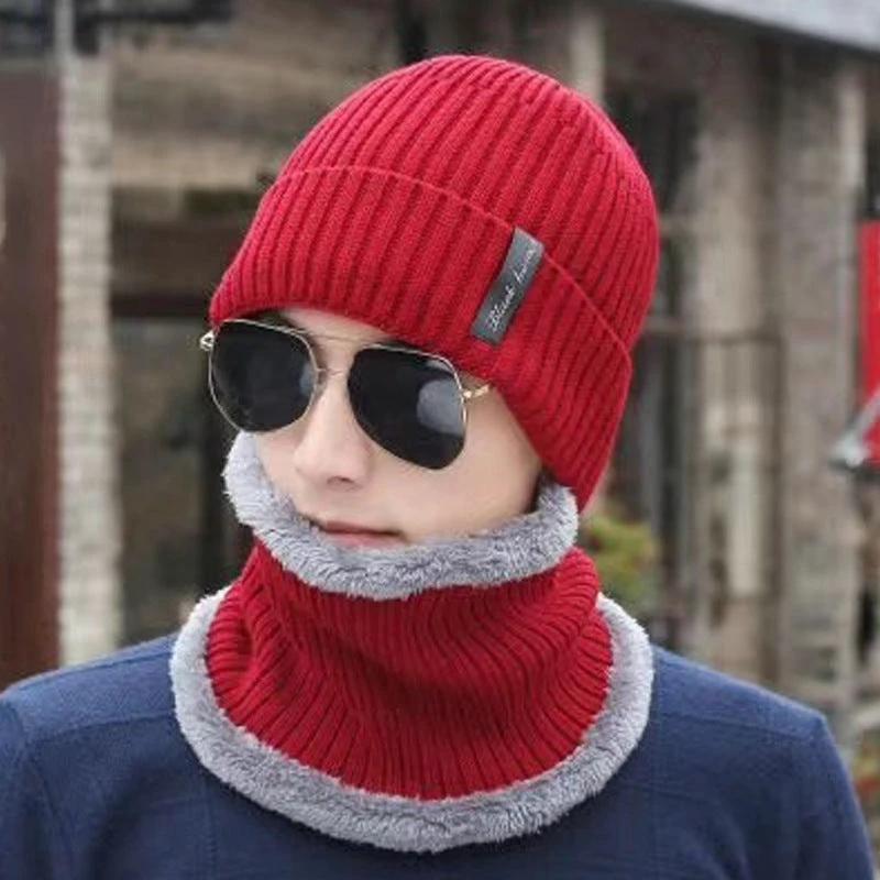 Men's Knitted Beanie and Neck Warmer Set (or Single Beanie) by GJG Denim