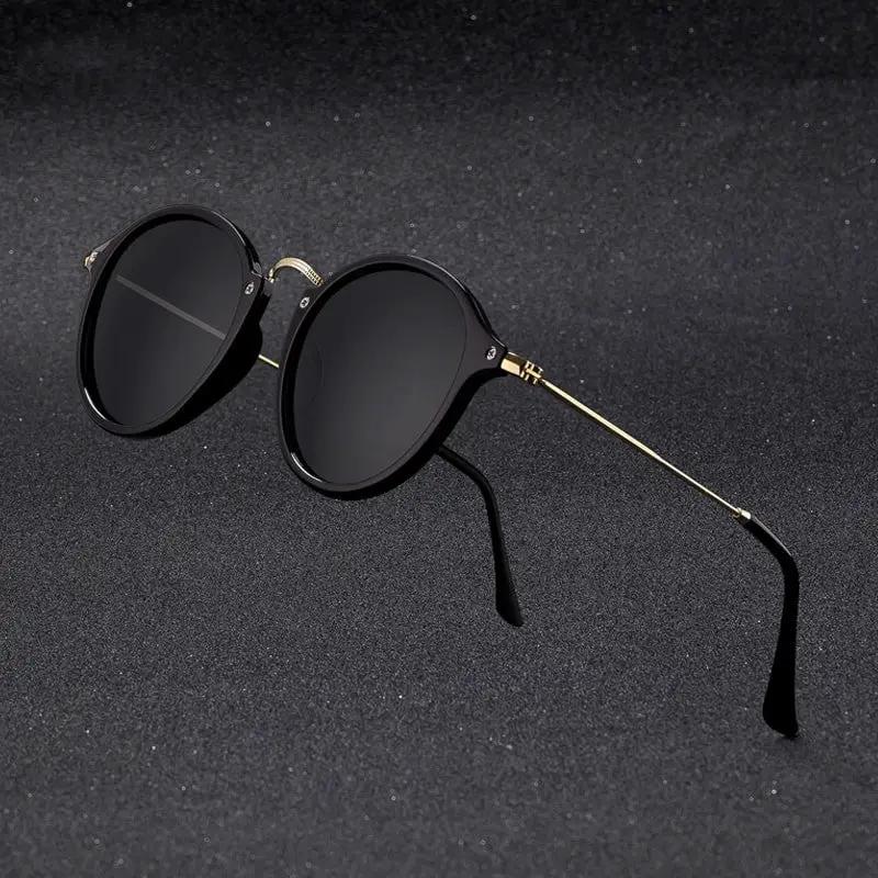 Round Metal Sunglasses For Men by GJG Denim